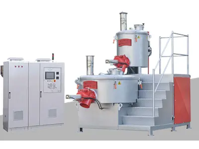 100 Kg Vertical Material Mixer with Heater - Stirrer