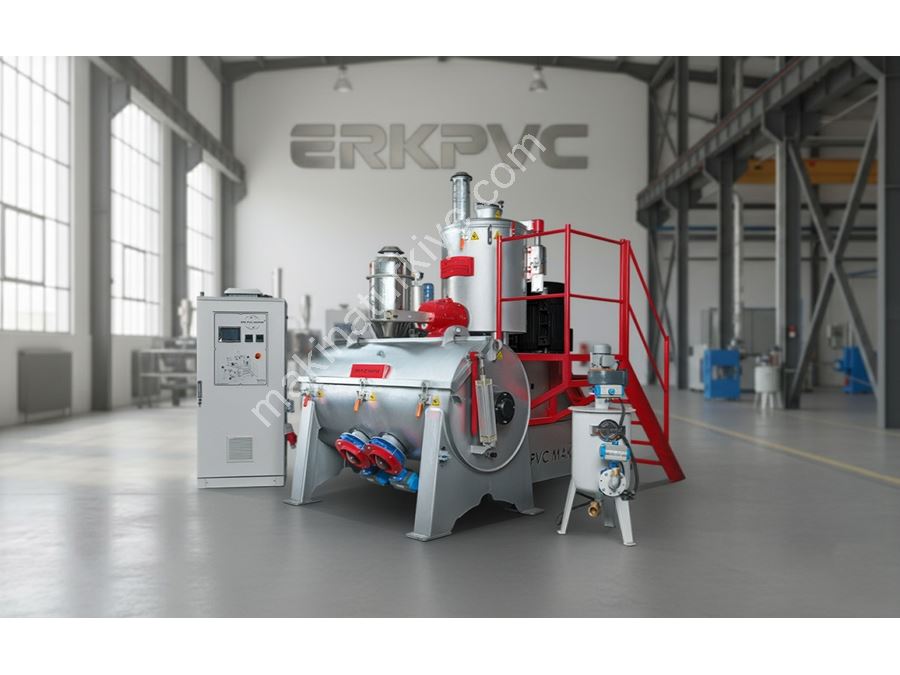 300 Kg Horizontal Turbo PVC Mixer – Heated Raw Material Mixing Machine