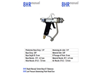 8HR Low Pressure System Paint Spray Gun Manual - 1