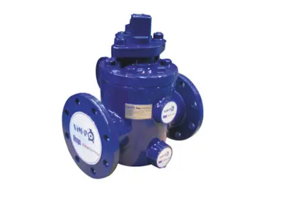 Jacketed Two-Way Conical Cast Iron Asphalt Valve 64 kg - Vimpo 4 inch