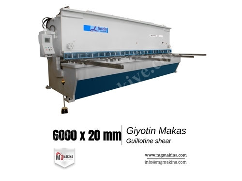 6000x20 Mm Hidrolik Giyotin Makas
