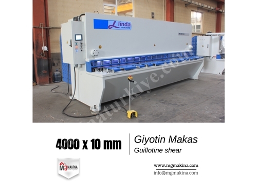 4000x10 Mm Hidrolik Giyotin Makas