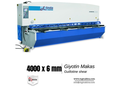 4000x6 Mm Hidrolik Giyotin Makas