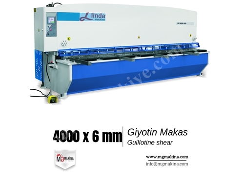 4000x6 Mm Hidrolik Giyotin Makas