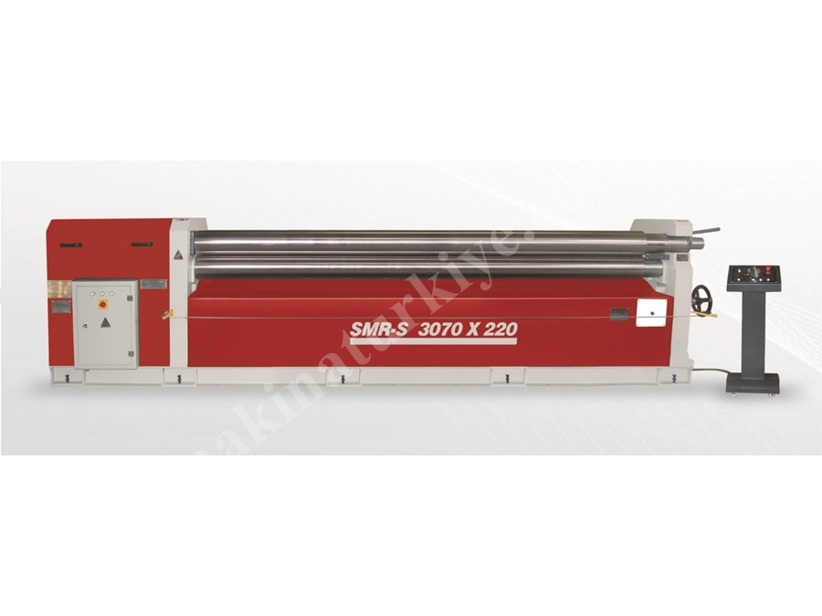 3 Toplu Asimetrik Silindir Sac Bükme Makinası 3070x220 Mm 