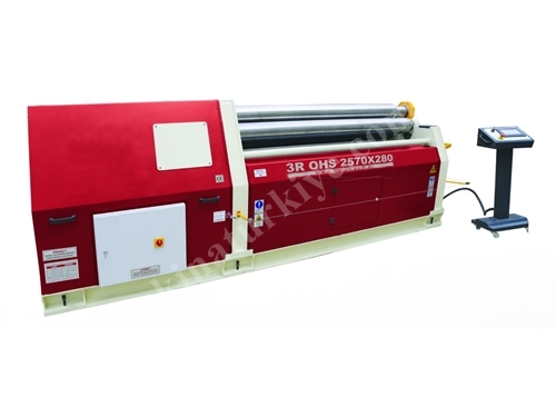 3 Toplu Hidrolik Silindir Sac Bükme Makinası 2570x280 Mm 