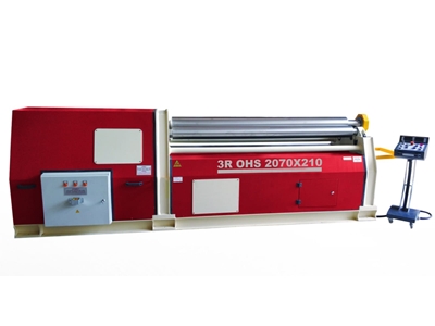 3 Toplu Asimetrik Silindir Sac Bükme Makinası 2070x210 Mm  - 0