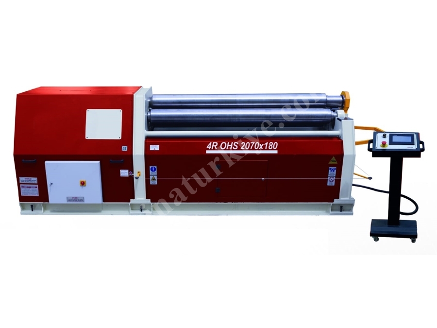 4 Toplu Hidrolik Silindir Sac Bükme Makinası 2070x180 Mm