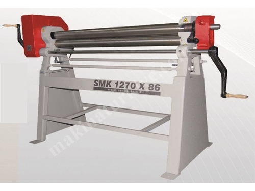 3 Toplu Asimetrik Silindir Sac Bükme Makinası 1270x86 Mm 