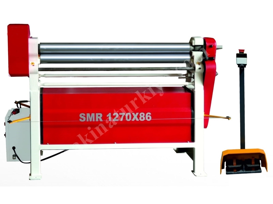 3 Toplu Asimetrik Silindir Sac Bükme Makinası 1270x86 Mm