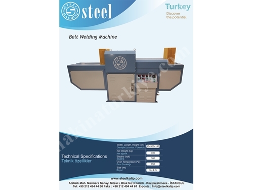 Bant Kaynak Tünel Fırın (3Mt)/ Belt Welding Machine 
