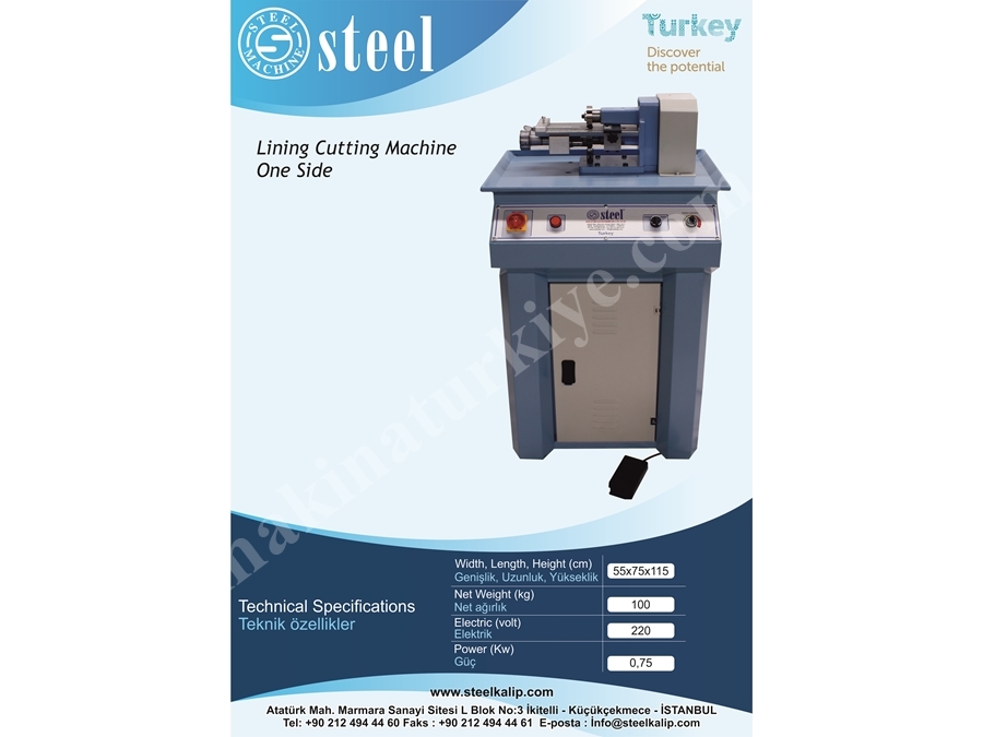 Astar Kesme Makinesi / Lining Cutting Machine (SAKM-MC)