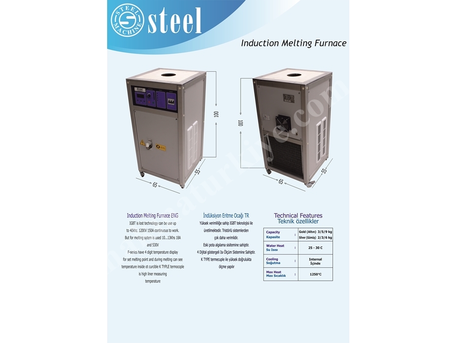 İndüksiyon Eritme Ocağı / Induction Melting Furnace 