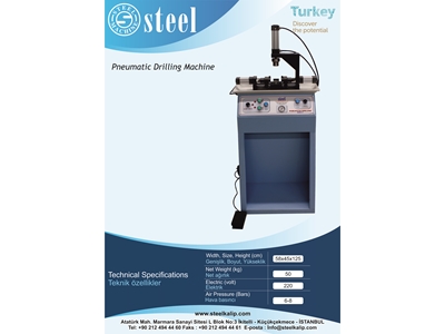 Pnomatik Delik Delme Makinesi / Pneumatic Drilling Machine  - 0
