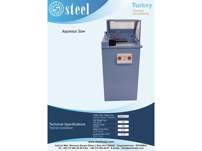 Sulu Testere Makinesi / Aqueous Saw Machine  - 0