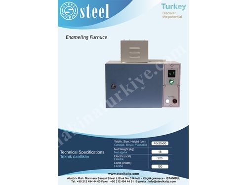 Mine Fırını / Enameling Furnuce 