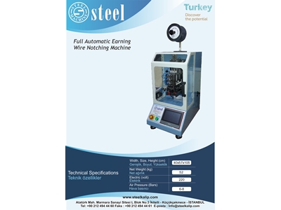 Küpe Teli İz Açma (Full Otomatik) / Earring Wire Notching Machine (Full Automatic)  - 0