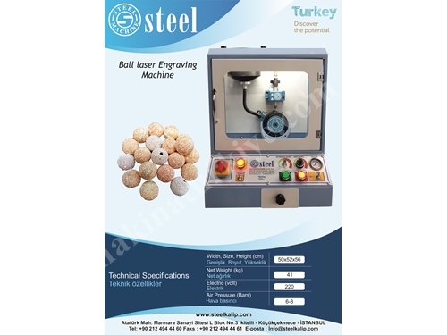 Topa Lazer Atma Makinesi / Ball Laser Engraving Machine 