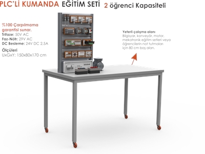 Plc'Li Kumanda Deney Seti 2 Öğrenci Kapasiteli 