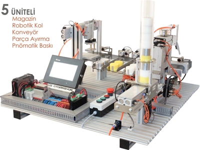 Fabrika Otomasyon Plc Eğitim Seti 5 Üniteli  - 0