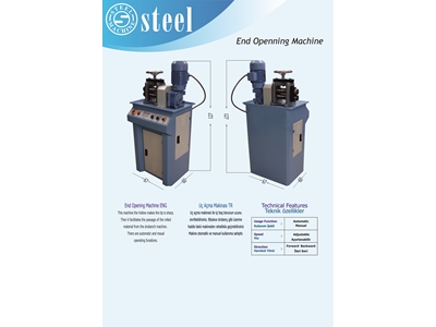 Uç Açma Makinesi / End Opening Machine  - 1