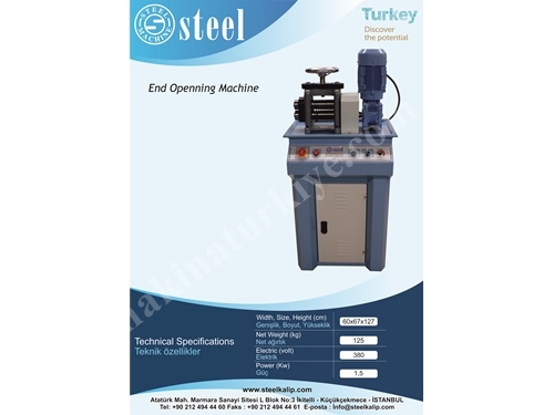 Uç Açma Makinesi / End Opening Machine 