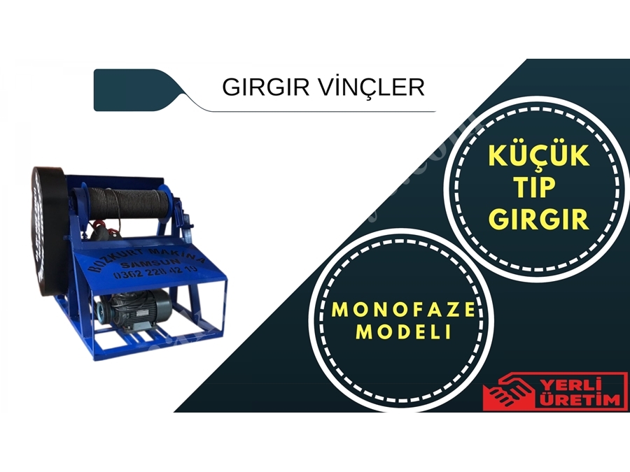 Küçük İnşaat Gırgırı Korumalı Monofaze 150 Kg Bmkg150