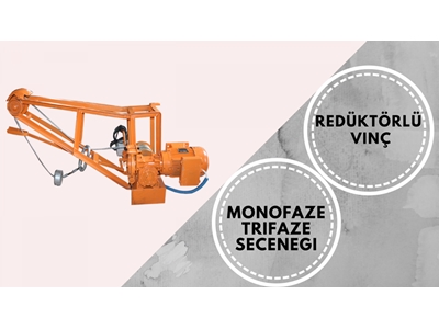 Redüktörlü İnşaat Dam Vinci 200 Kg  - 2