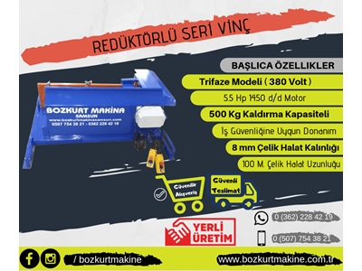 Redüktörlü Seri Vinç 500 Kg  - 1