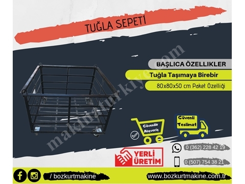 Tuğla Sepeti 80*80*50 Cm