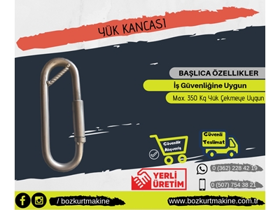 Yük Kancası 350 Kg Çekme Kapasiteli  - 0