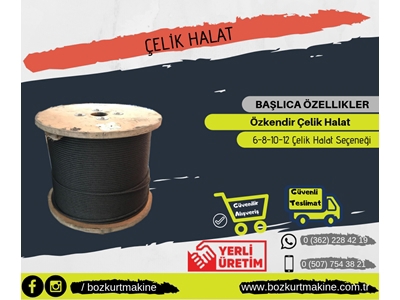 Çelik Gırgır Vinç Halatı 