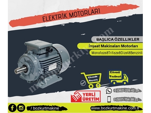 İnşaat Makinaları İçin Elektrik Motoru 