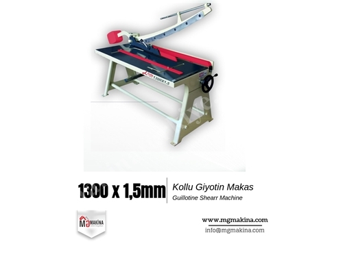 1300x1.5 Mm Kollu Giyotin Makas