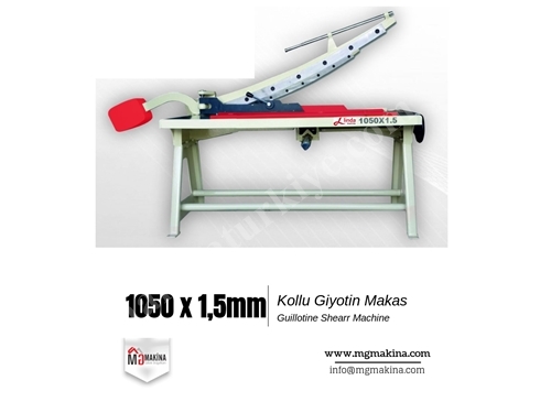 1050x1.5 Mm Kollu Giyotin Makas