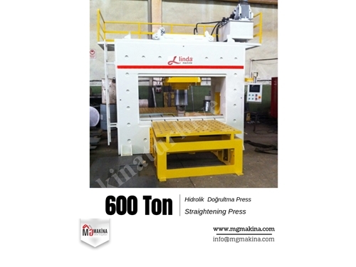 600 Ton Hidrolik Doğrultma Presi