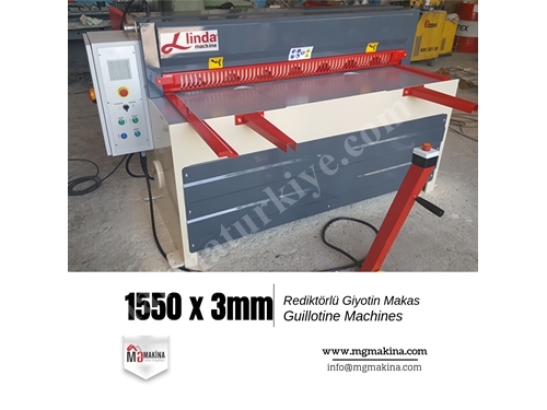 1550x3 Mm Rediktörlü Giyotin Makas