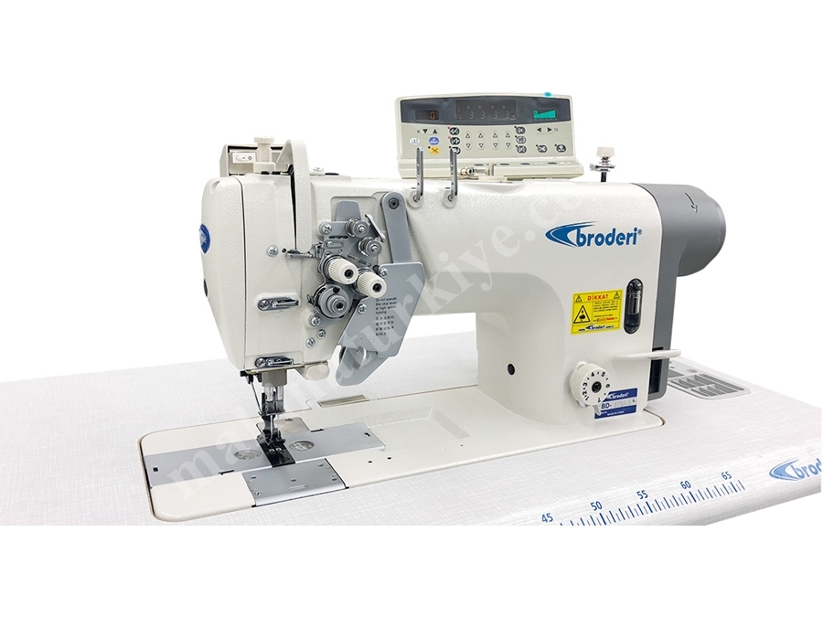 BD 8758 5 Direct Drive Tam Otomatik Büyük Mekik Çift İğneli