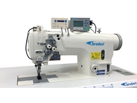 BD 8020 Fully Automatic Programmable Double Needle Sewing Machine - 0