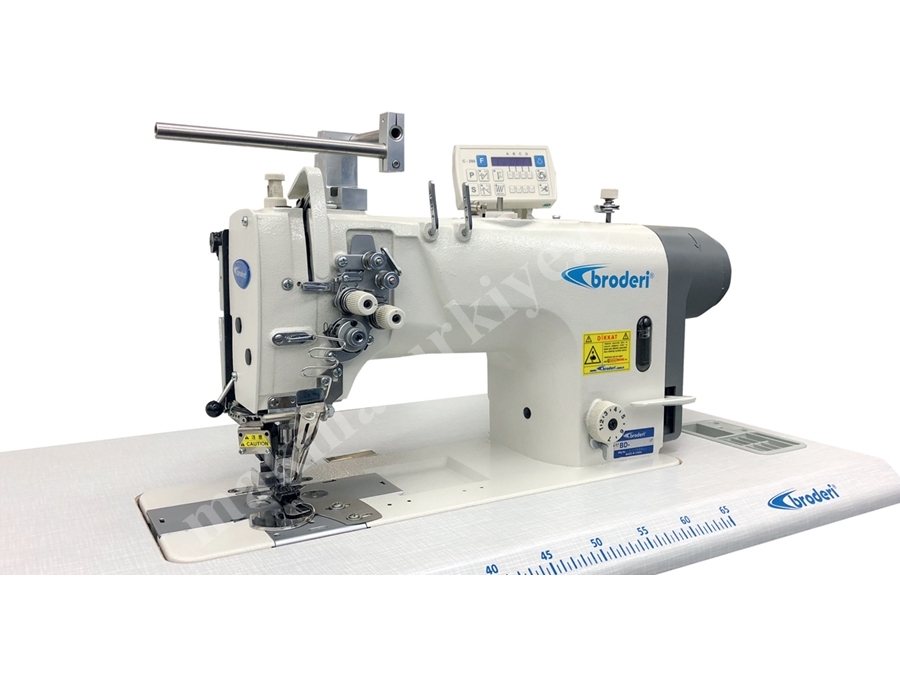 BD 8726 TK (Sensörlü) Giyotin Kesicili Çift İğne Dikiş Makinası