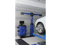 Wheel Alignment Machine 3D Car Model - Techno Vector - 3