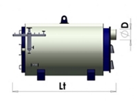 Паровой генератор на 200 кг/час Spiral Water Tube SBBJ - 5