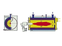 (TURK-1250) 1250.000 Kcal / Hour Counter Pressure Hot Water Boiler - 4