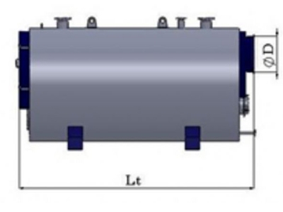 (SSK 1920) 1,920,000 Kcal/Hour Scotch Type 3 Pass Hot Water Boiler - 1