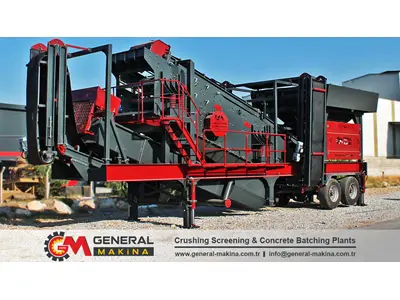 15 m3 120-180 Ton/Hour Mobile Washing Screening Plants