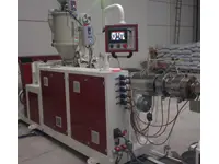 100 Kg/Saat Tek Vidalı Boru Ekstruder Makinası