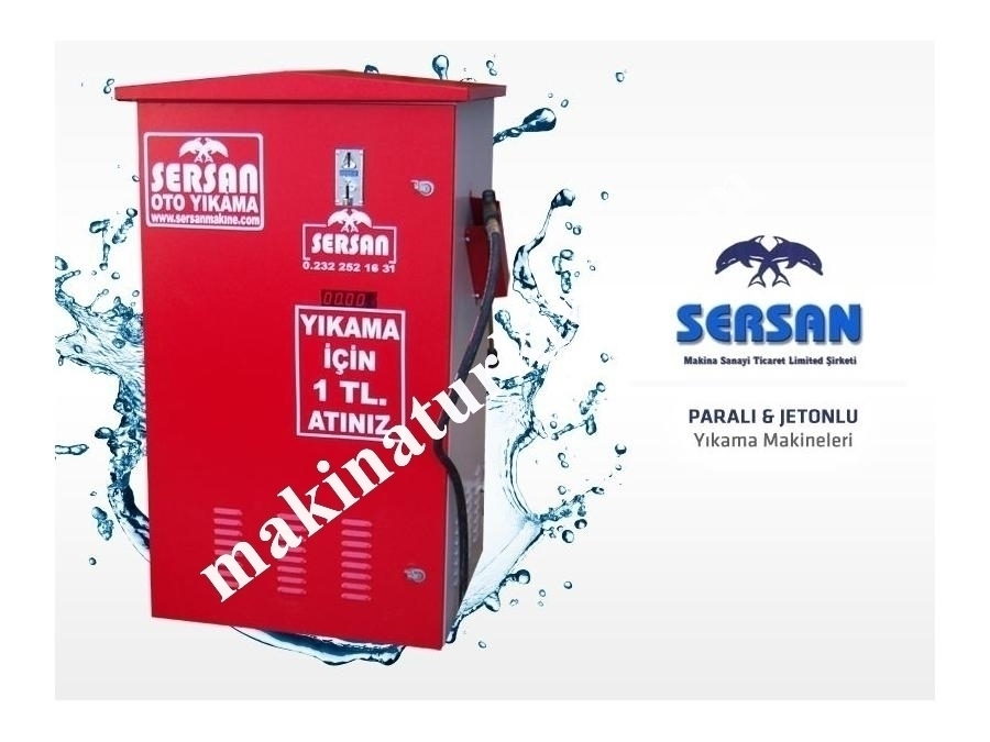 Paralı Ve Jetonlu Araç Köpük Makinası 100 Litre - Sersan 