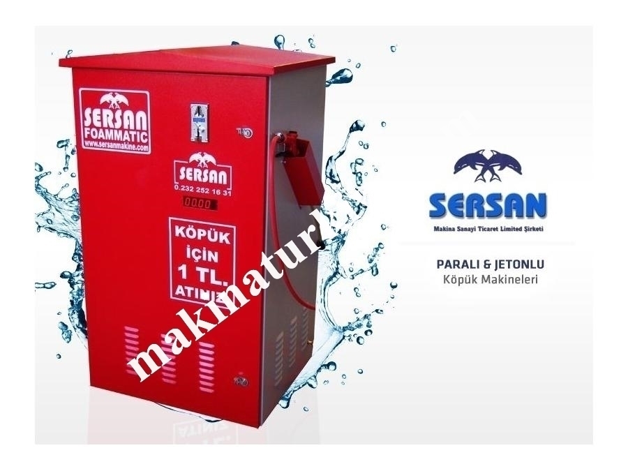 Jetonlu Ve Paralı Araç Yıkama Süpürgesi 70 Litre - Sersan 