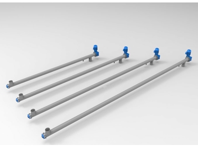 100 mm (50-90 Liter / Minute) Plastic Raw Material Transfer Screw Conveyor - 3
