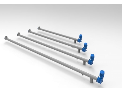 125 mm (90-160 Litre/Minute) Plastic Raw Material Transfer Screw Conveyor - 4